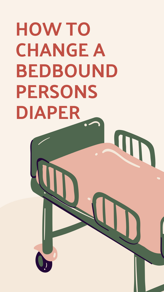 Changing a bedbound person's diaper